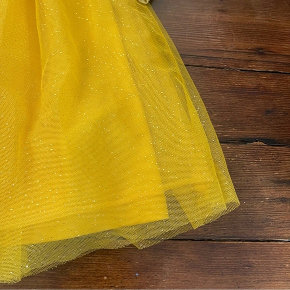 Yellow and Pink Theater Costume with Tulle Overlay Disney Princess 4T - Picture 5 of 6